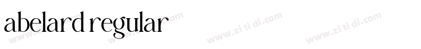 abelard regular字体转换